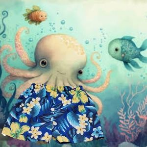 M. N. Bird Co. Tropical Boys Swim Trunks